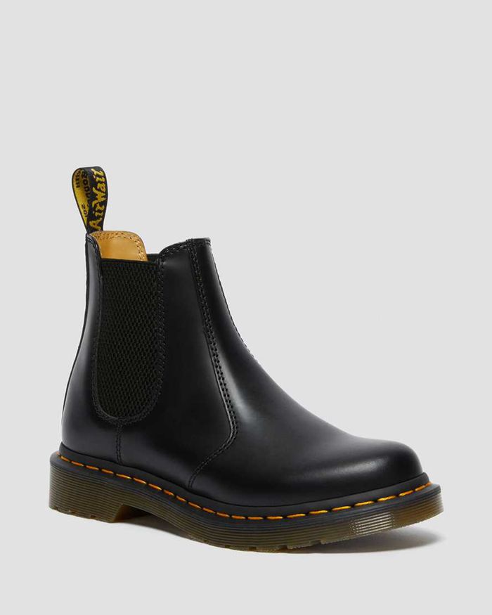 Dr Martens Chelsea Boots Dame Svart 2976 Smooth Læder 3782AMKOX